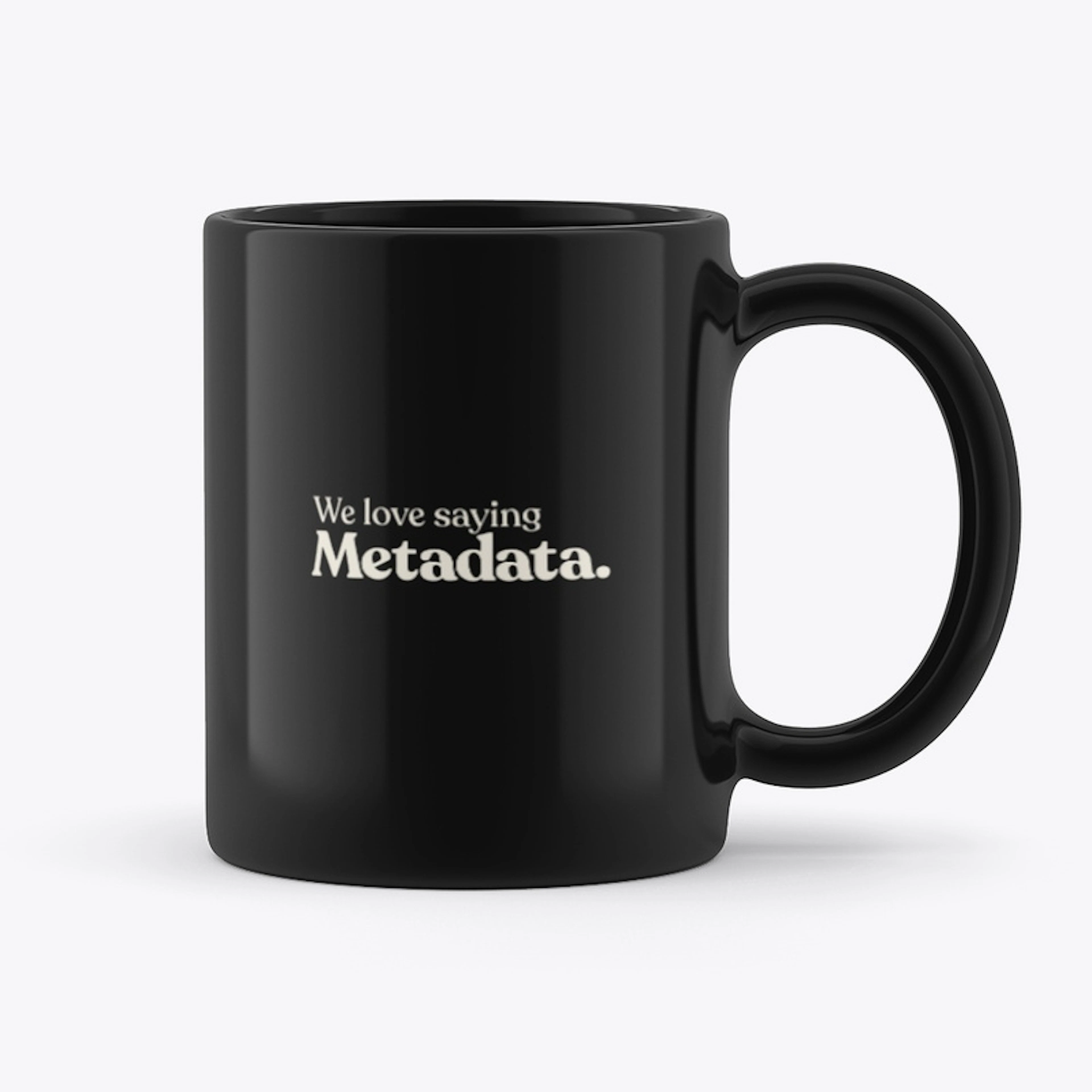 We Love Saying Coffee - Mug Black